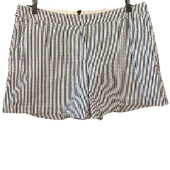 Armani Exchange Striped Cotton Shorts Size 10 - Picture 2 of 15